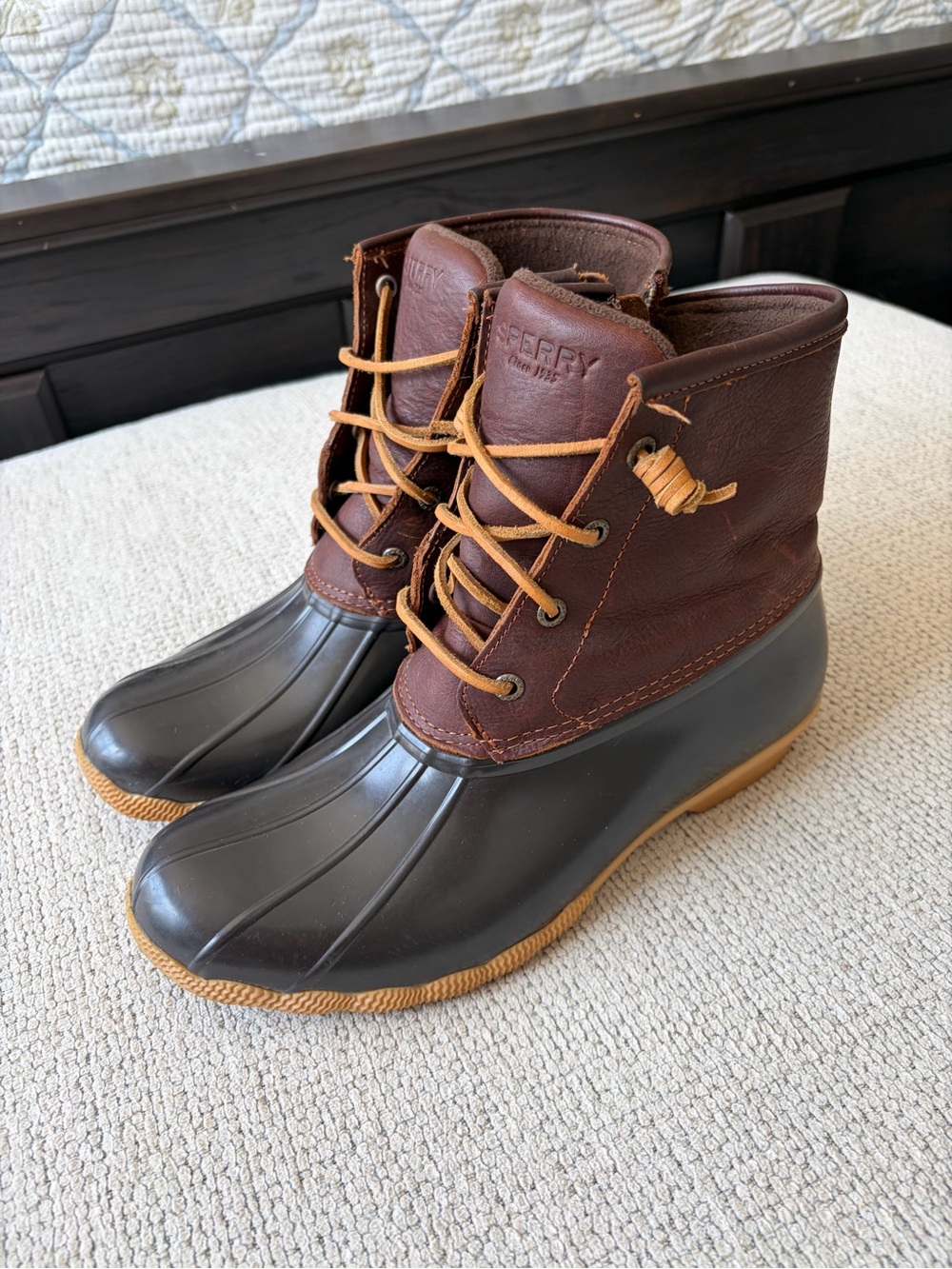 Sperry Saltwater Lace Up Duck Boot - Picture 4 of 8